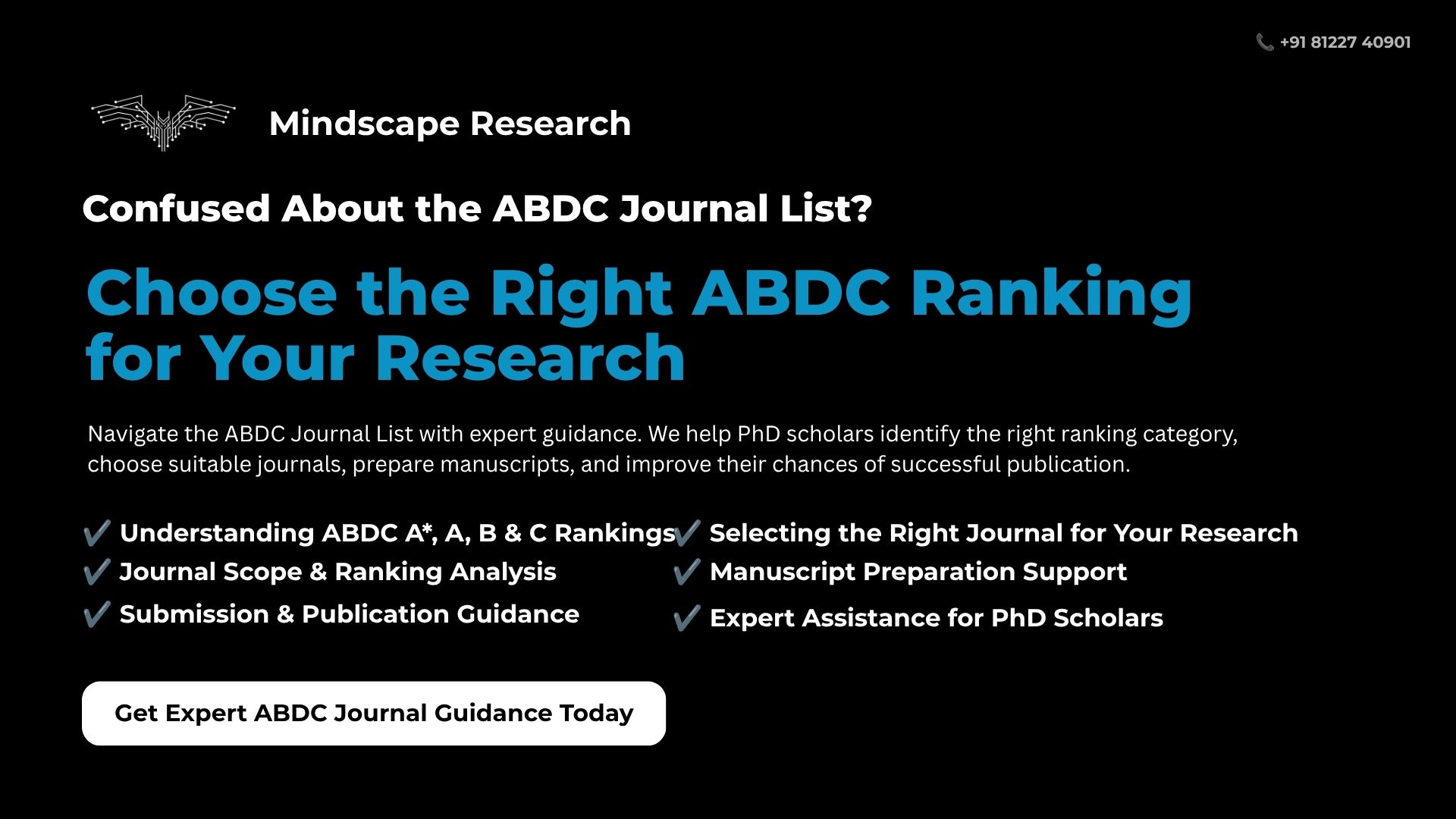 ABDC Journal List Guidance for PhD Scholars: How to Choosethe Right Ranking Category