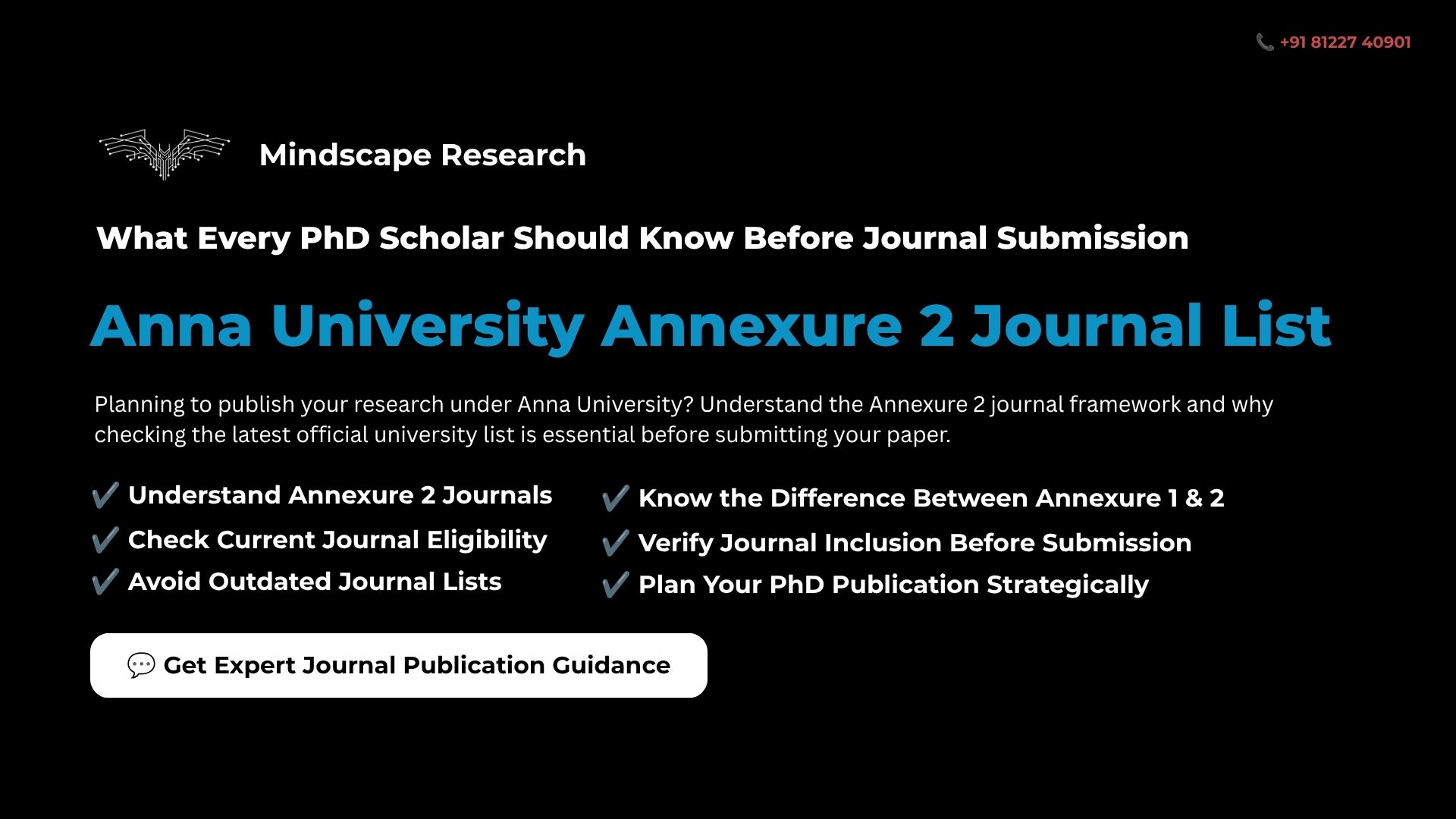 Anna University Annexure 2 Journal List: What PhD Scholars Need to Know