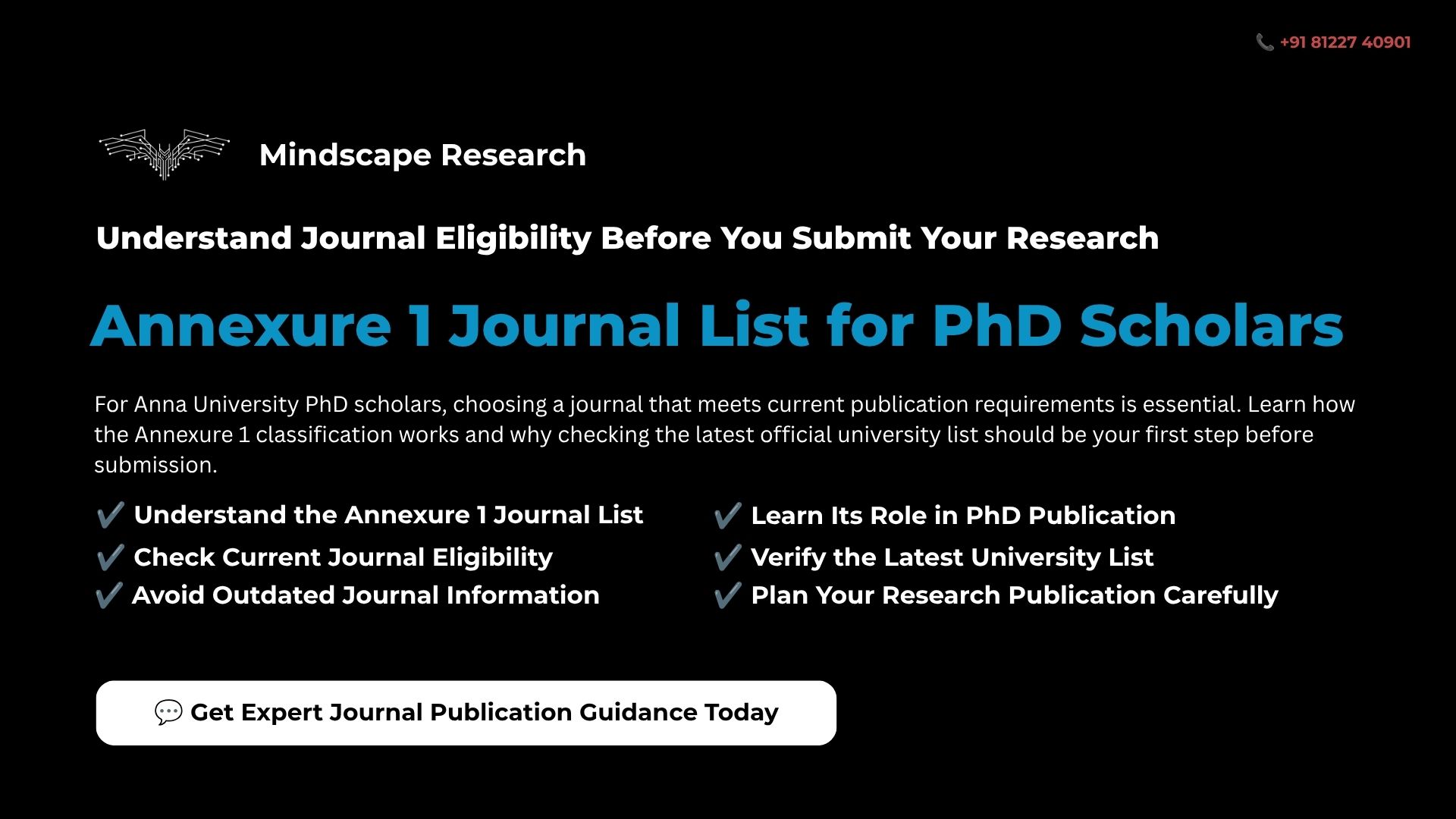 Annexure 1 Journal List: A Complete Guide for PhD Scholars
